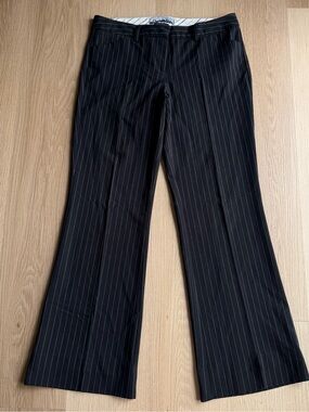 Star City Y2K Black Pinstripe Dress Pants for Women Size 7